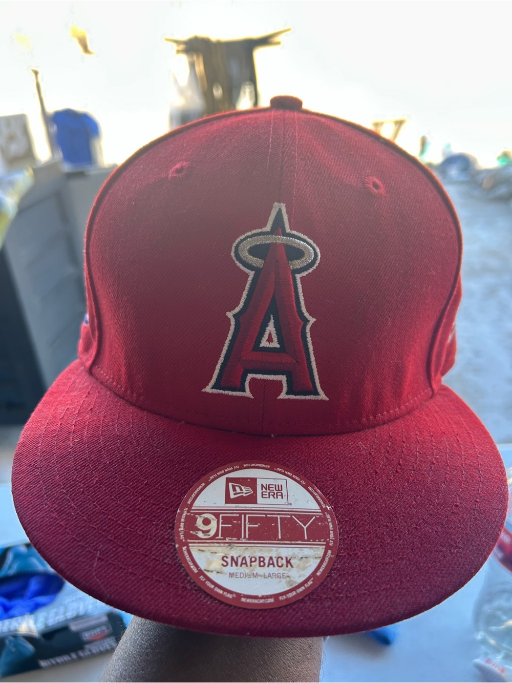 New Era Red Los Angeles Angels Snapback Hat